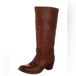 Frye Tan Leather Heeled riding Boots